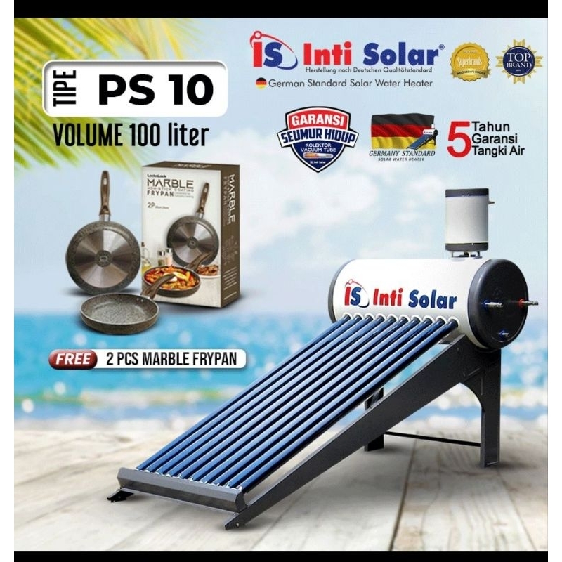 Jual Inti Solar Pemanas Air Tenaga Surya Matahari Solar Water Heather Tanpa Listrik Shopee