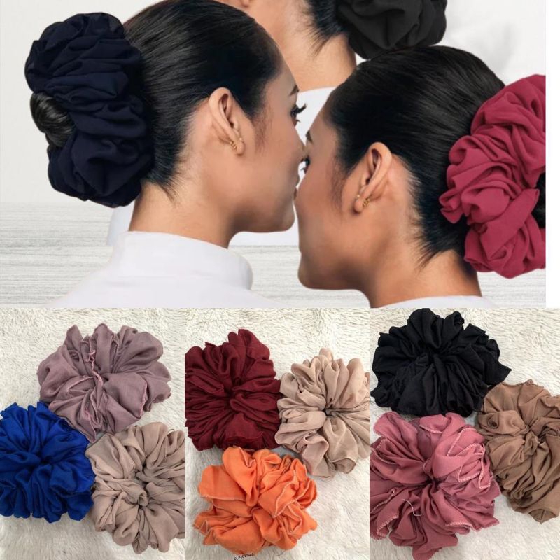 Jual scranchie ikat rambut (warna random) | Shopee Indonesia