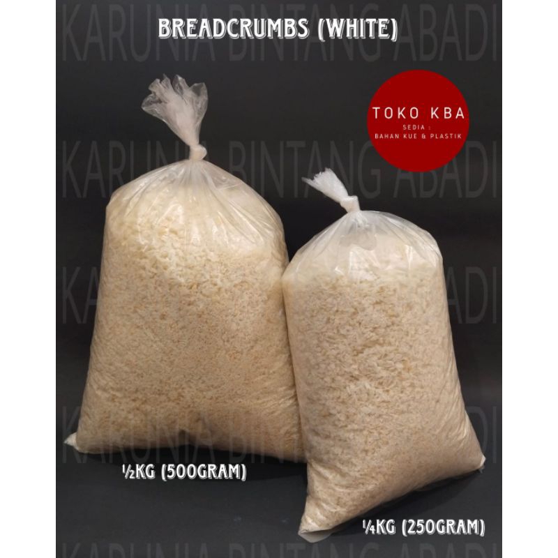 Jual Bread Crumb Tepung Roti Panir Putih White Repack ( 250 Gram | 500 ...