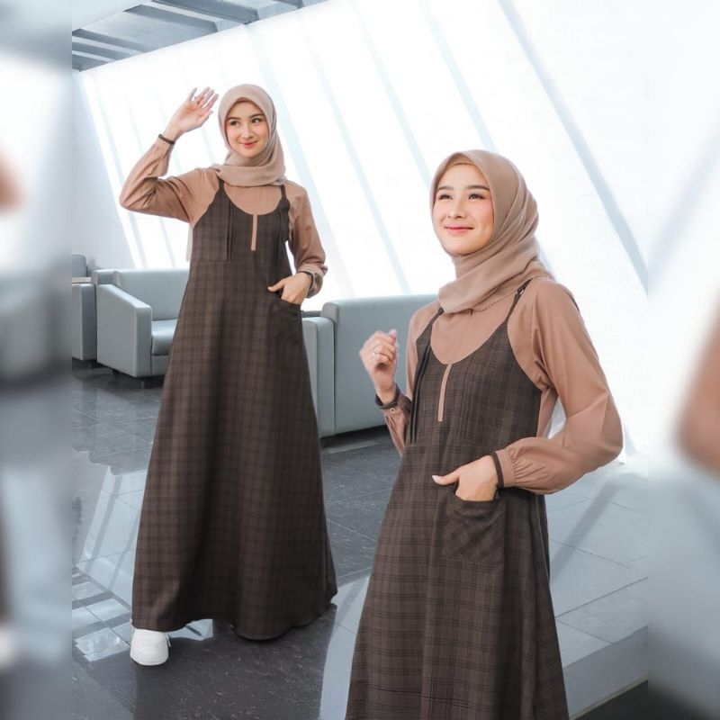 Jual Busana Muslim Wanita Ethica Original Produk Terbaru Dan Terlaris Gamis Ayumi Bronze