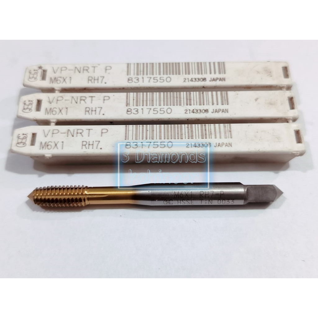 Jual OSG ROLL TAP TIN-NRT RH7 P M6x1 TIN COATING | Shopee Indonesia