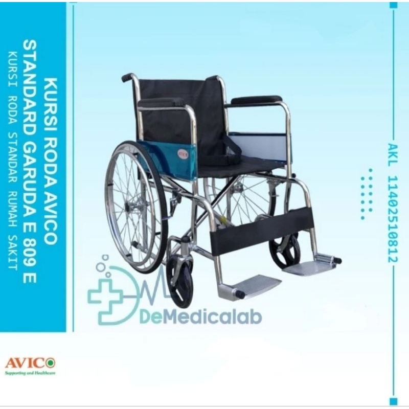 Jual Kursi Roda Standard Rumah Sakit Gea Sella Avico Juara Wheelchair