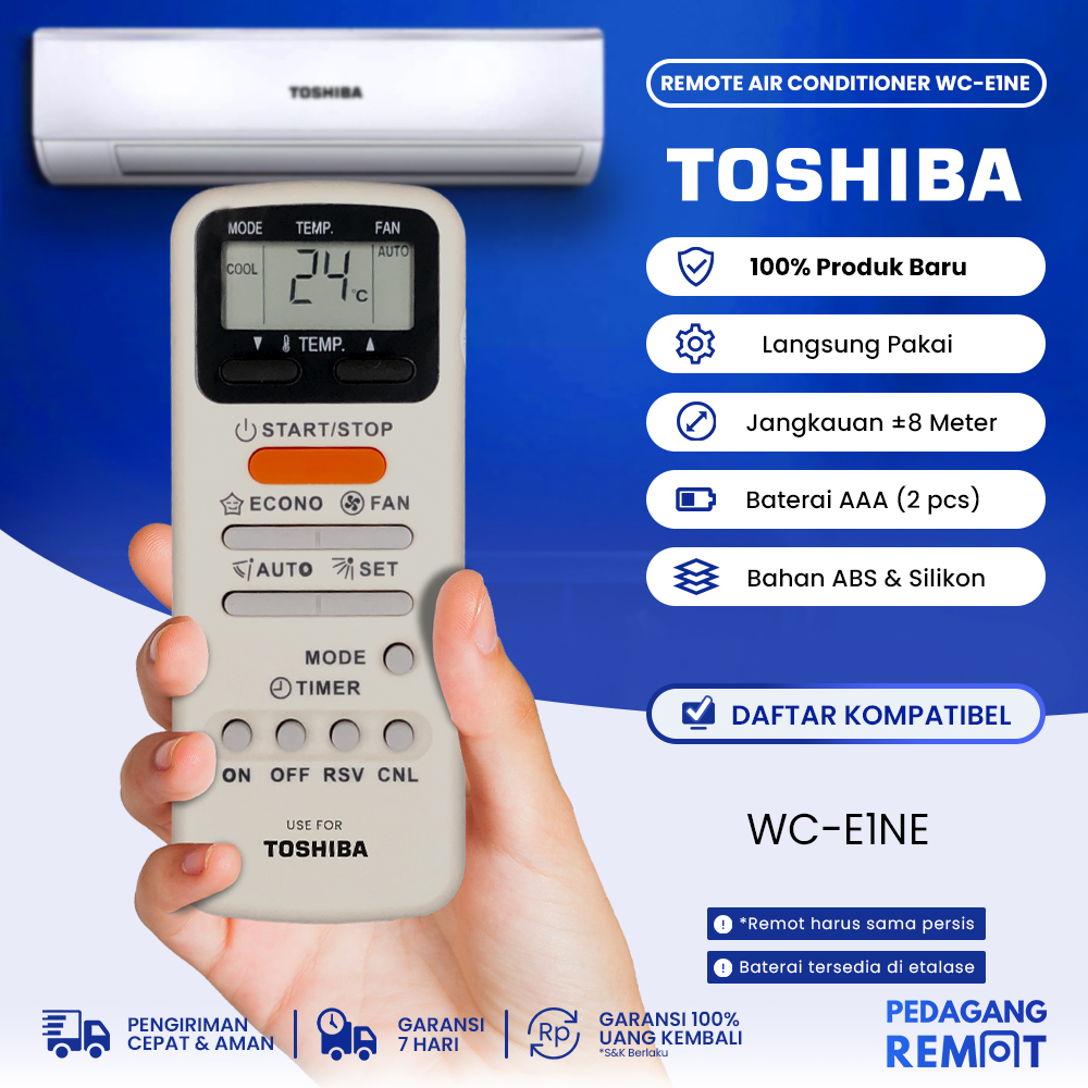 Jual Remot Remote Ac Toshiba Wc E Ne Shopee Indonesia