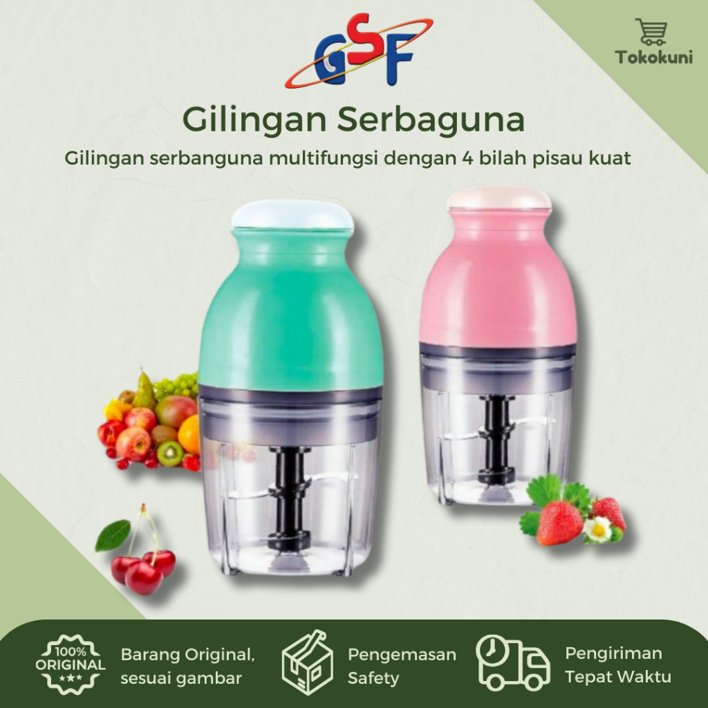 Jual Blender Kapsul Chopper GSF G-4077 | Gilingan Serbaguna Multifungsi ...
