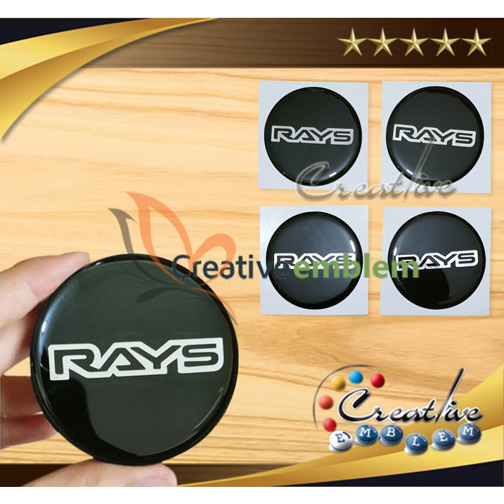 Jual Sticker Timbul Tutup Dop Velg RAYS Big 4 Pcs | Shopee Indonesia