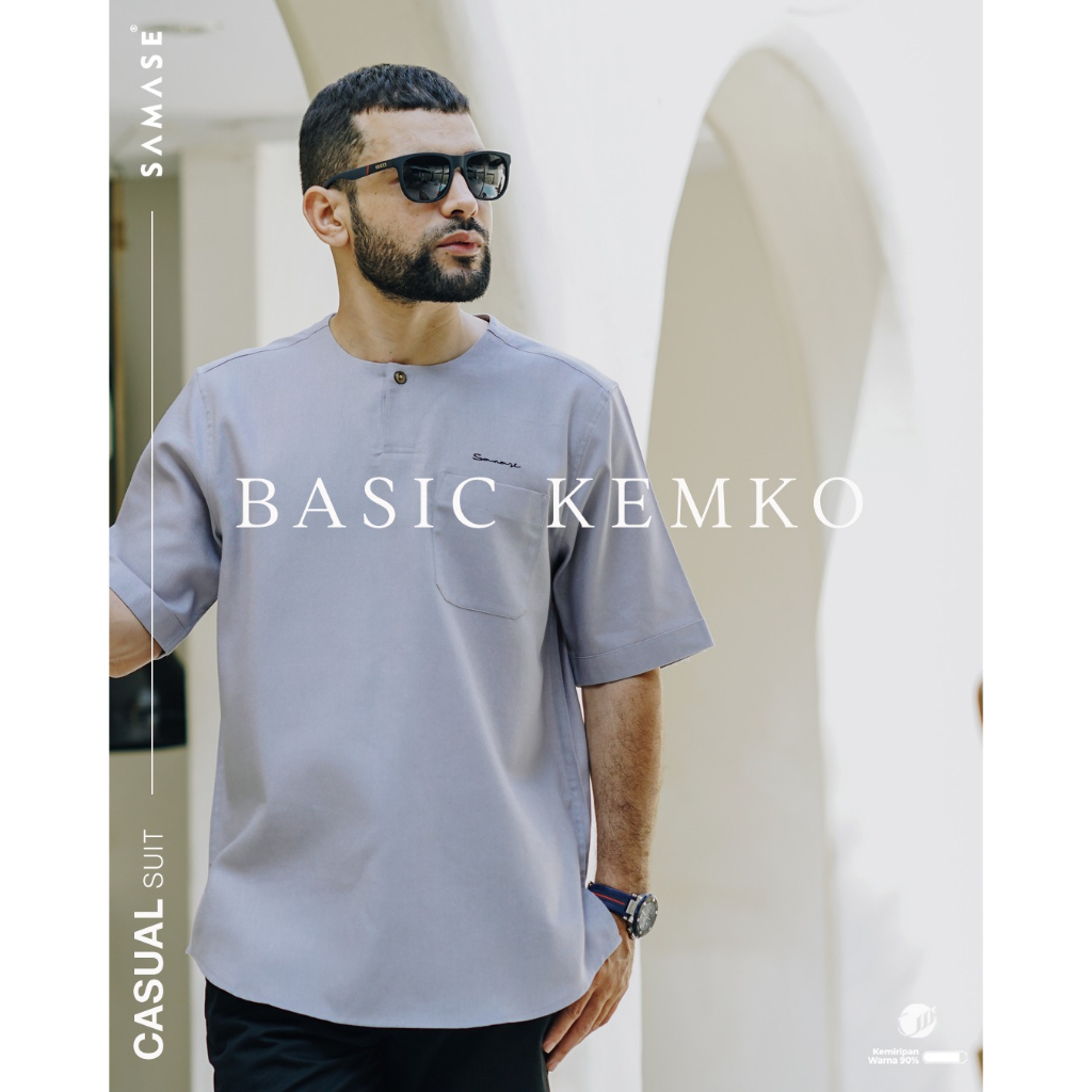 Jual Samase Kemko Kemeja Koko Basic Lengan Pendek U116P Twill Esembe ...