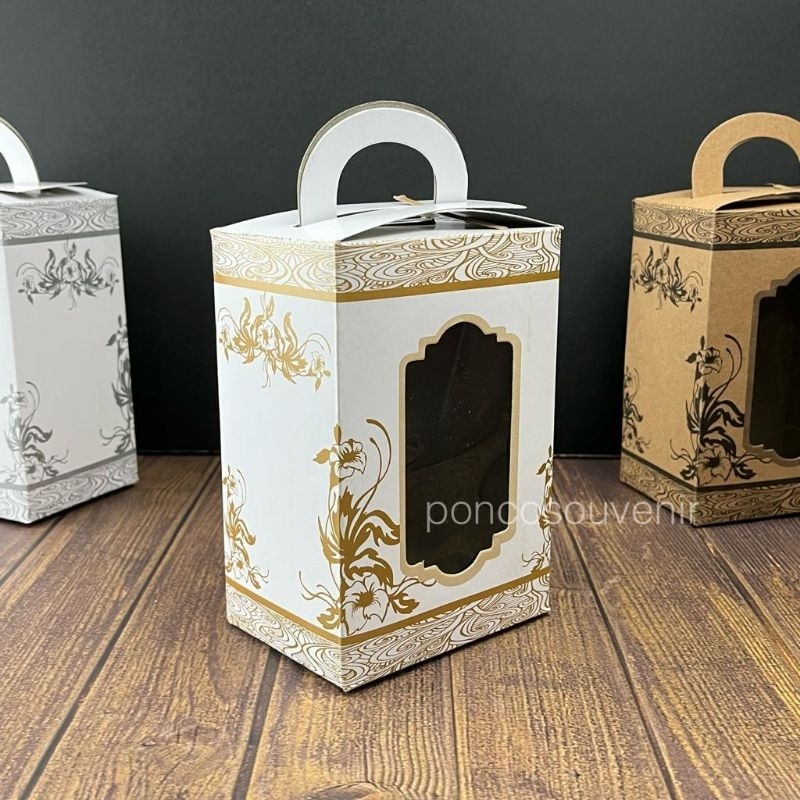 Jual 25 Pcs Box Tenteng Kemasan Gelas Gagang Shell 16 X 13 X 8 Cm ...