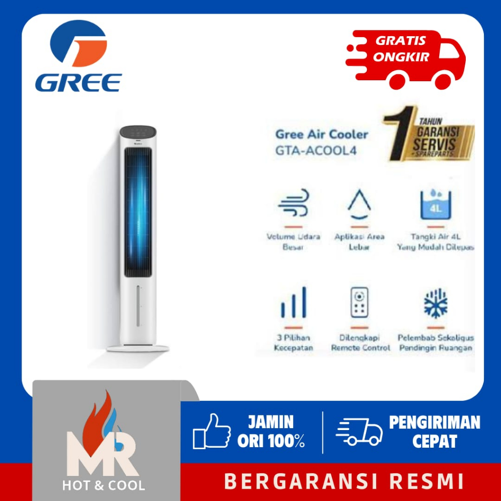 Jual GREE ACOOL4 Humidifier Air Cooler 4 Liter 50W GTA ACOOL4 | Shopee ...