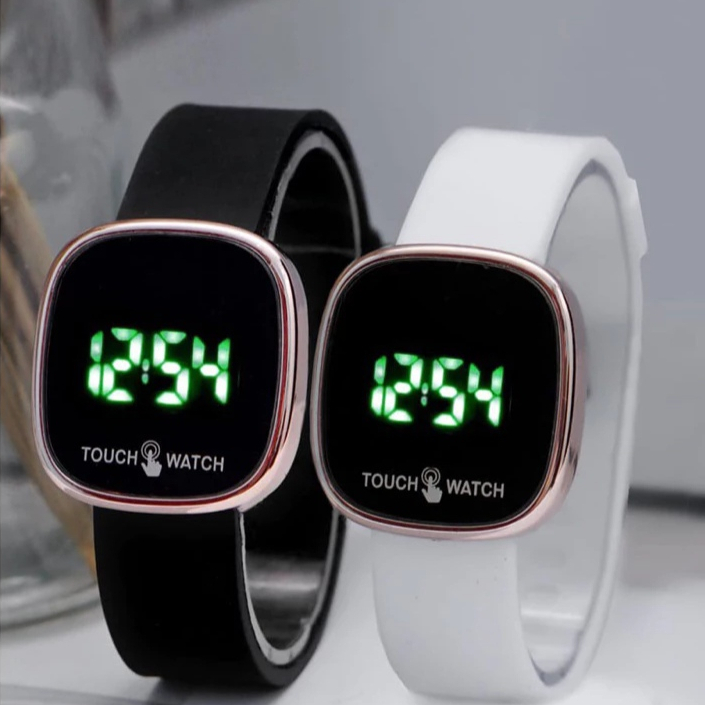 Jual Jam Tangan LED Digital Pria Wanita Rubber Electronic Fashion ...