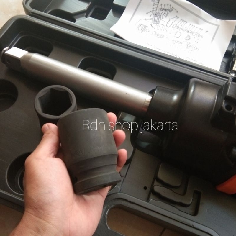 Jual Air impack 1 inch 8 anvil Tjap Mata kunci roda set soket CR-V 38 ...