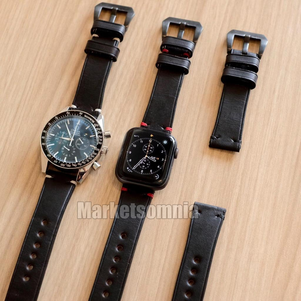 Jual Strap Leather Kulit Sapi Asli Apple Watch 45mm Tali Jam Samsung ...