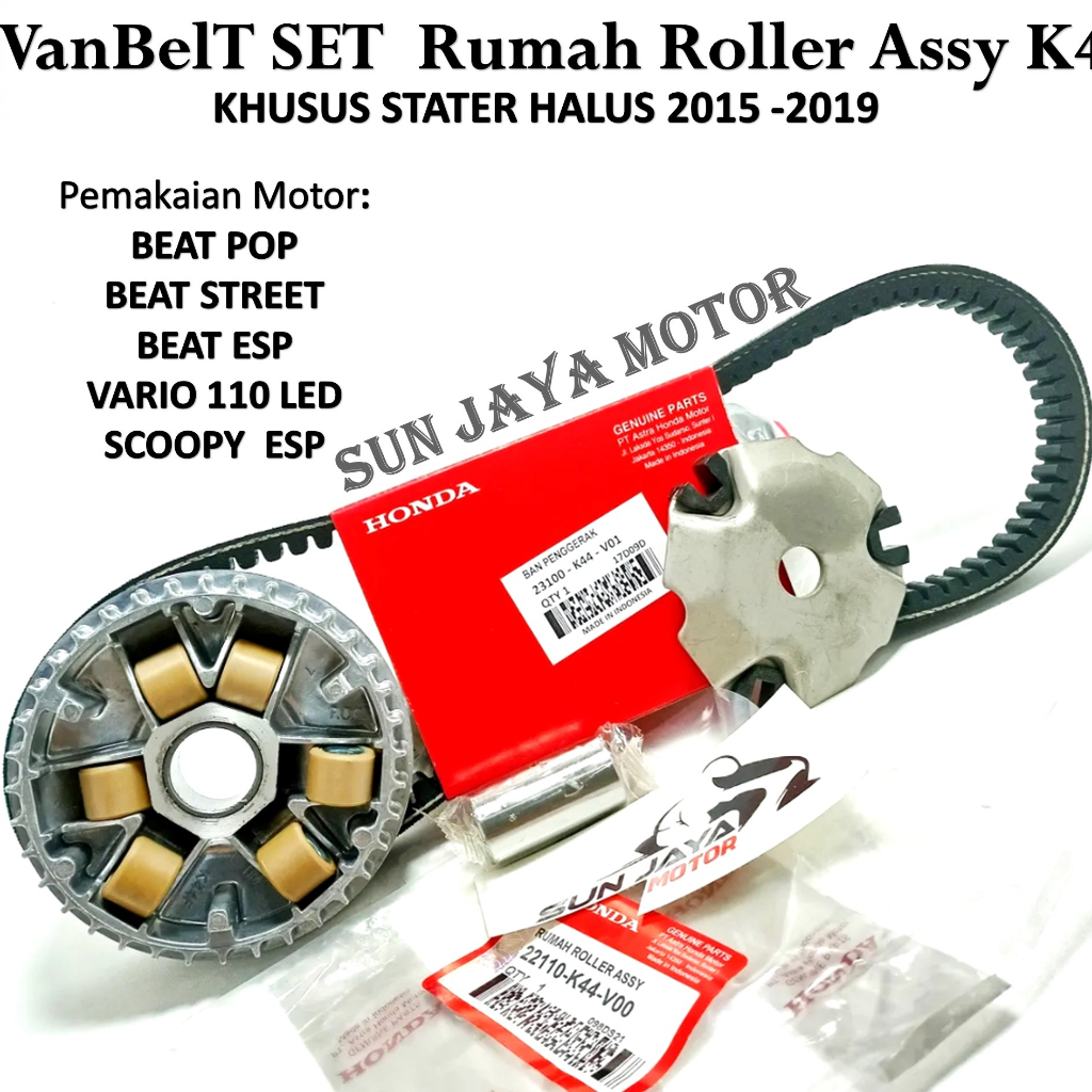 Jual Paket Cvt K Vanbelt Set Rumah Roller Assy Beat Pop Beat Esp Fi Scoopy Esp Beat