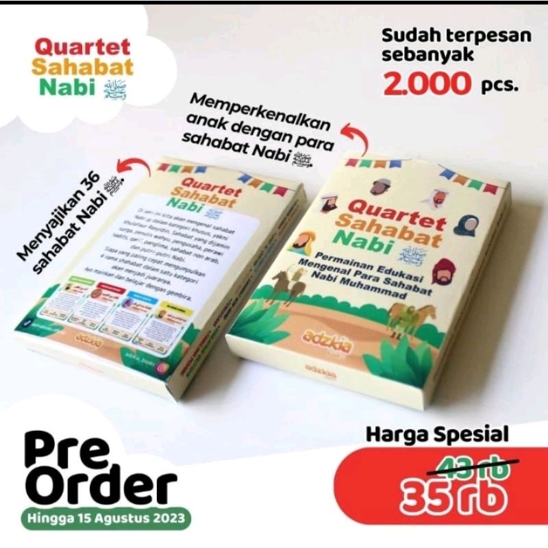 Jual Quartet Sahabat Nabi ﷺ Permainan Edukasi Mengenal Para Sahabat