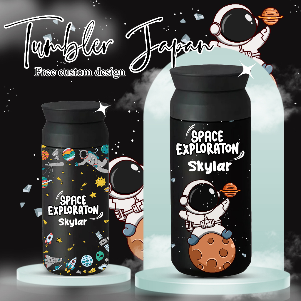 Jual TUMBLER JEPANG CUSTOM TEMA CUTE SPACE ASTRO Shopee Indonesia