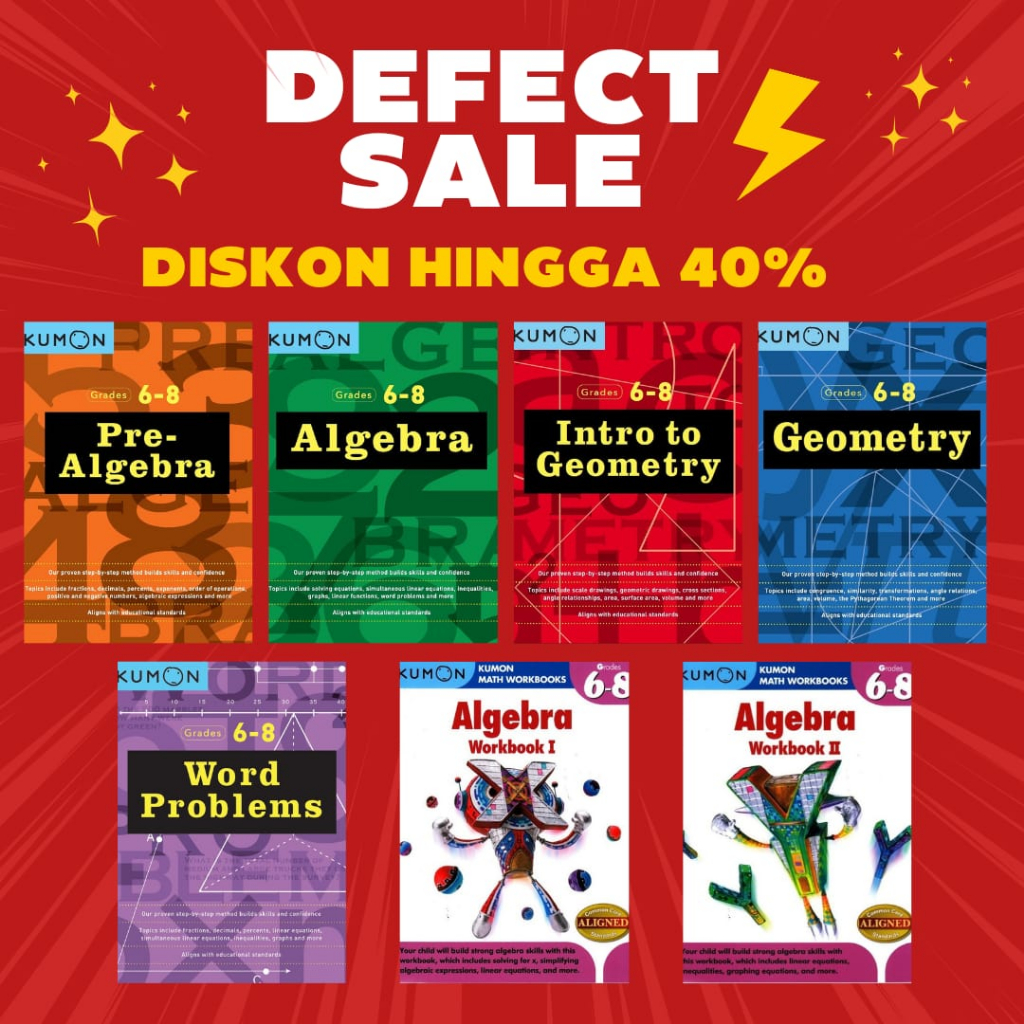 Jual KUMON Workbooks Middle School DEFECT | Shopee Indonesia