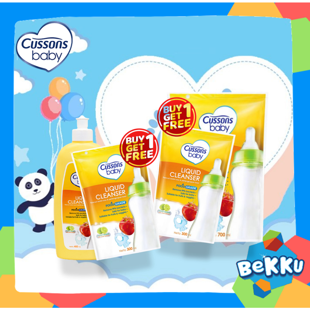 Jual Cussons Baby Liquid Cleanser 700ml + 300ml & 450ml + 300ml Buy 1 ...