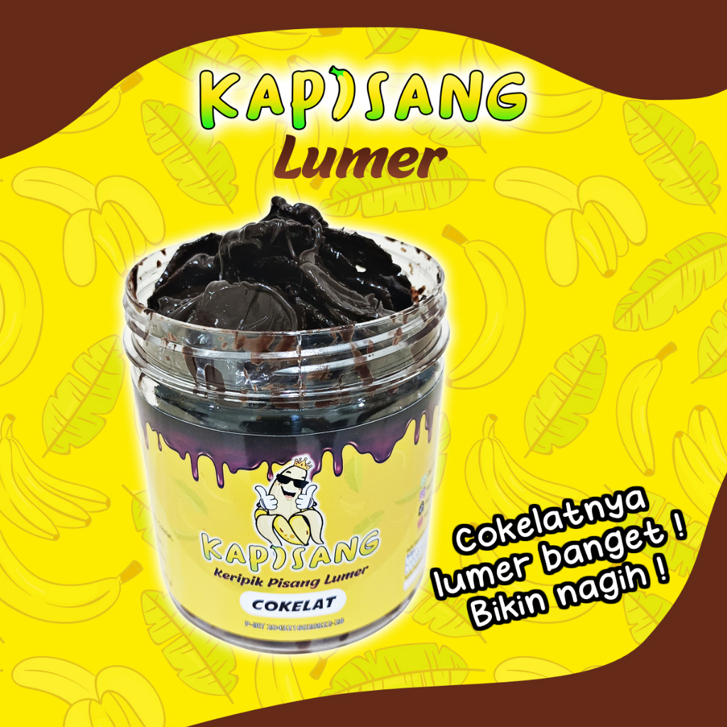 Jual KAPISANG Keripik Pisang Lumer Cokelat cemilan keripik pisang lumer ...