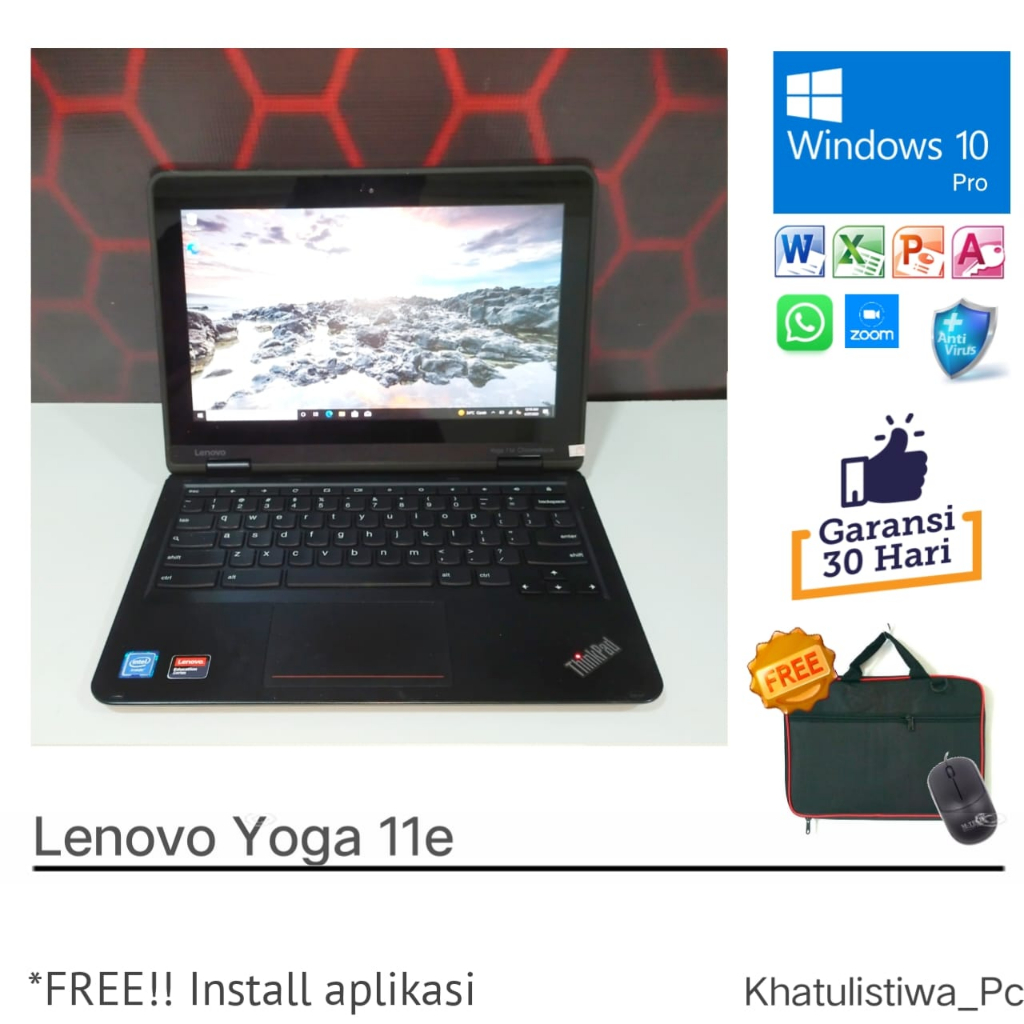 Jual Laptop Lenovo Yoga E Intel N Ram Gb Ssd Gb Windows Shopee Indonesia