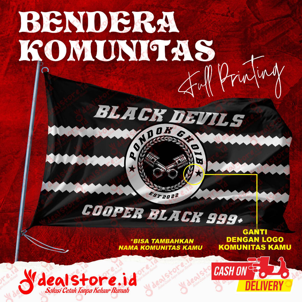 Jual Cetak Bendera Fullprint Bahan Satin Custom Desain Bebas [FREE ...