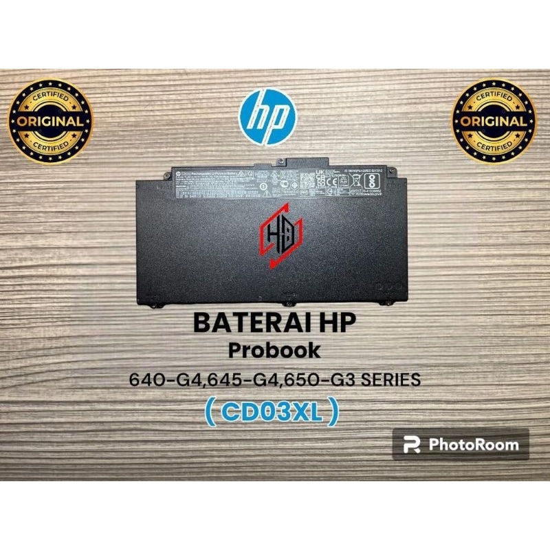 Batteria CD03XL Per HP ProBook 640/645/650 G4 E G5 - 4000 MAh, 11.4 V, Li-Ion, Compatibile Con HSTNN-LB8F, HSTNN-IB8B, 931702-421 E Altri - 2