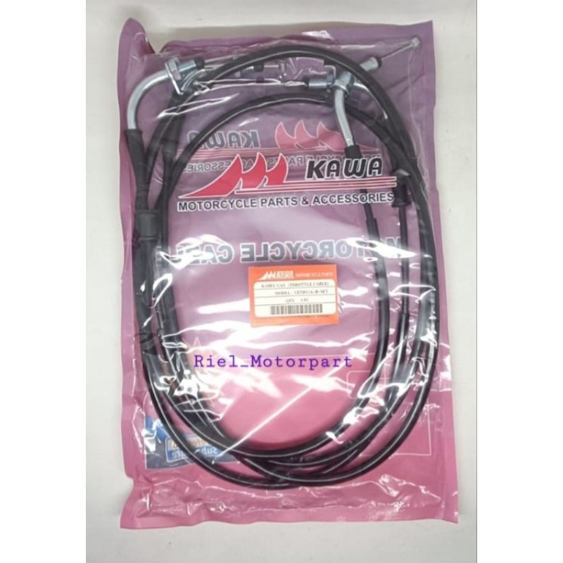 Jual Kabel Gas Kw Genio A B Tali Selang Throttle Cable Kawa Shopee Indonesia