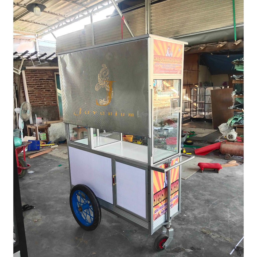 Jual Gerobak dorong / Gerobak keliling / Gerobak roda gede / Gerobak ...