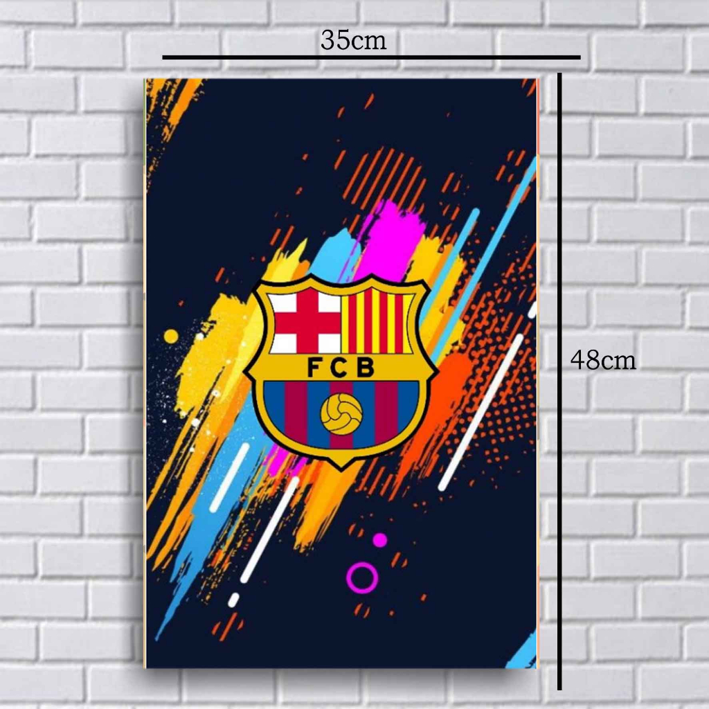 Jual POSTER BARCELONA LIGA SPANYOL POSTER BOLA FOOTBALL CHAMPIONE FOTO