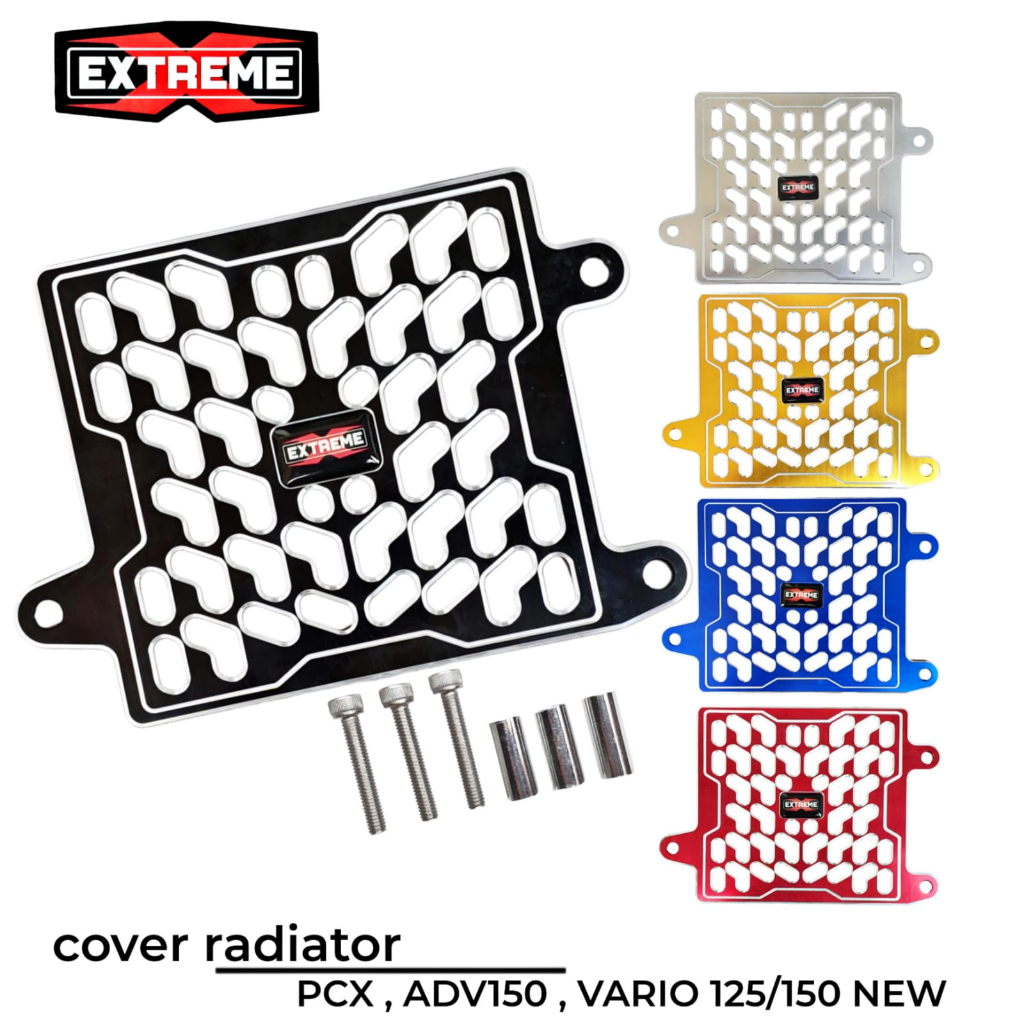 Jual Cover Radiator Tutup Radiator Full Warna Cnc Premium Extreme Pcx