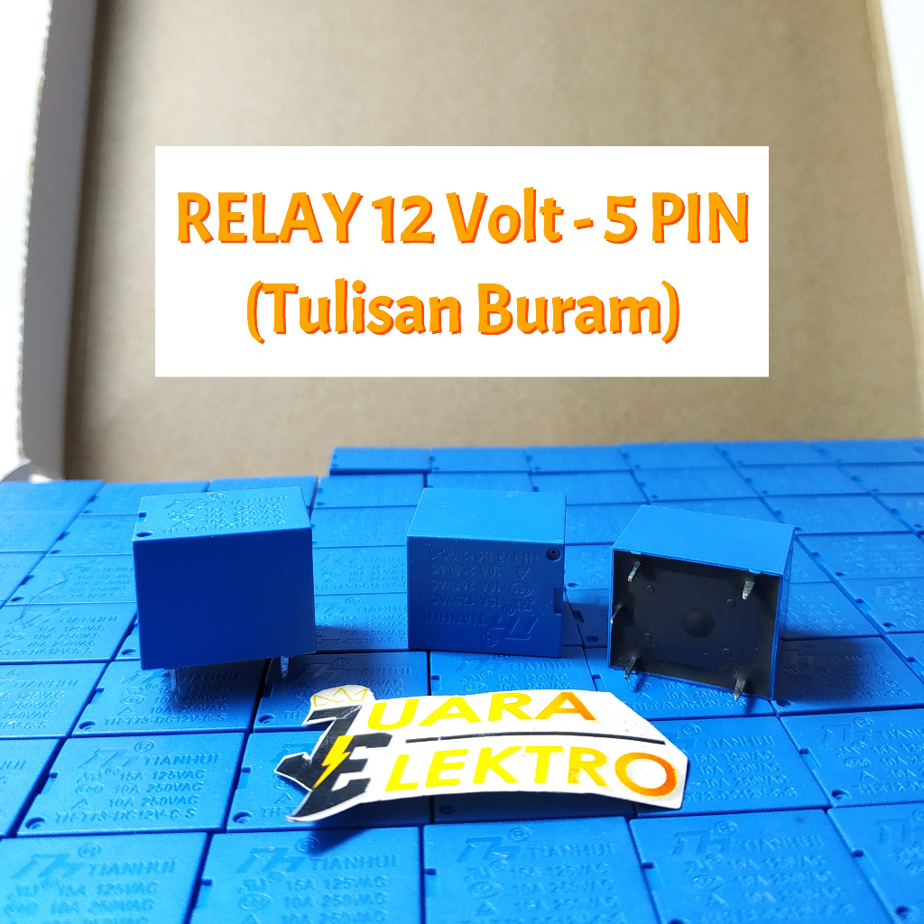Jual Relay 12V 5 PIN / Kaki | Rilay 12 Volt Pemutus Arus Listrik ...