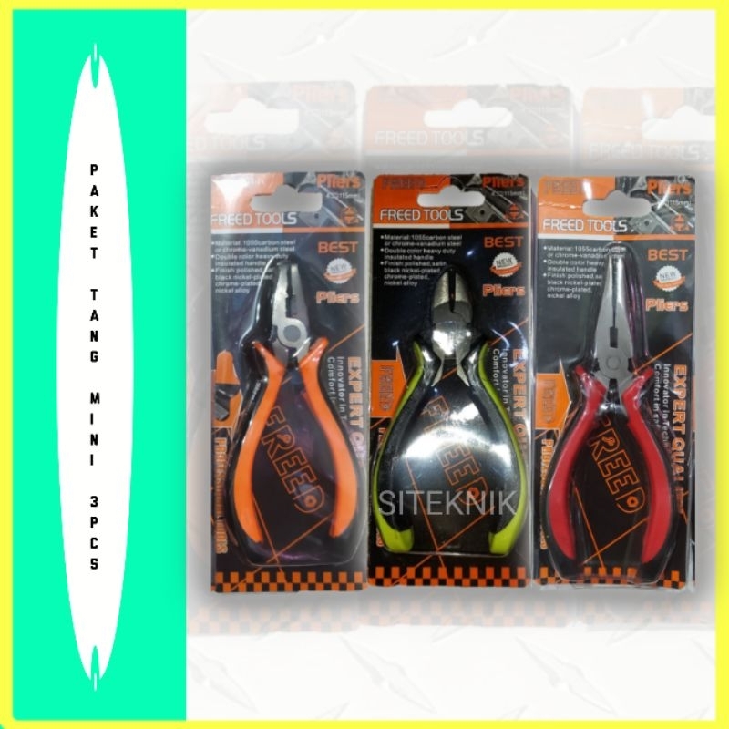 Jual Paket Tang Mini Freed 3pcs Tang Kombinasi, Tang Potong dan Tang ...