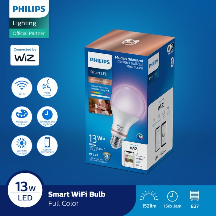 Jual Lampu LED Philips Smart WIFI Tunable White & RGB 16Juta Warna ...