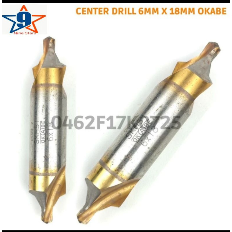 Jual Center Drill 6mm shank 18mm HSS Okabe Shopee Indonesia
