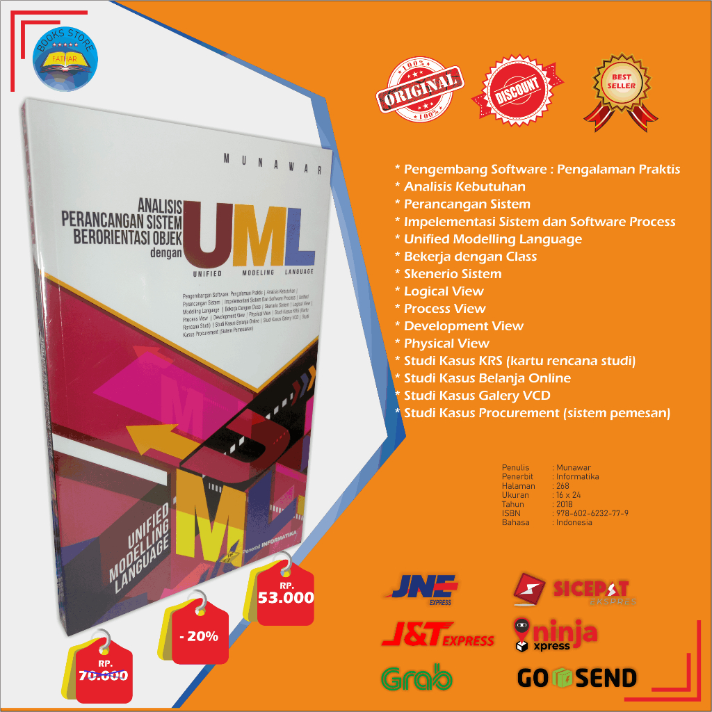 Jual Buku Analisis Perancangan Sistem Berorientasi Objek Dengan UML ...