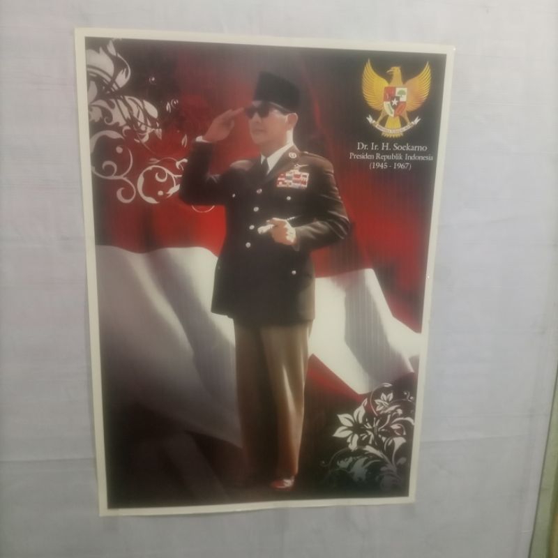 Jual Poster Presiden Soekarno Ukuran 50 X 70 Cm Jumbo | Shopee Indonesia