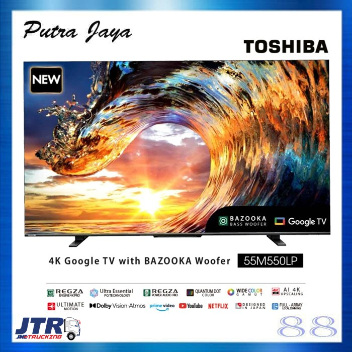 Jual TOSHIBA 55M550LP 4K UHD QLED Smart Google TV 55 Inch 55M550 Shopee Indonesia