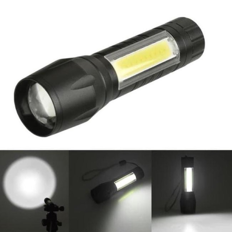 Jual Senter Cas Mini Portable Senter LED COB Lampu Emergency Senter ...