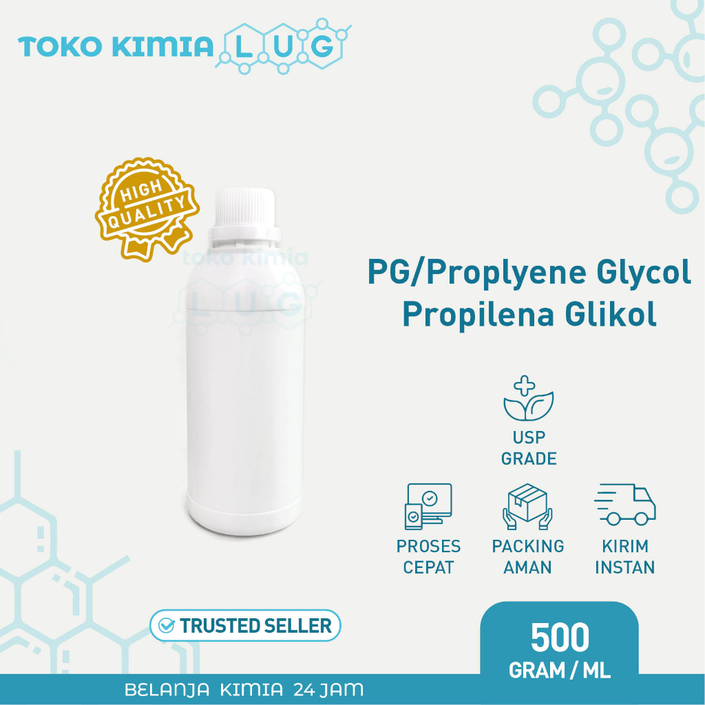 Jual Propylene Glycol/Propilena Glikol/PG USP Food Grade 500 Ml/g ...