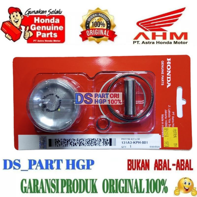 Jual HGP 131A3-KPH-881 Over Size 50 Piston Kit Seher Ring Pen Karisma ...