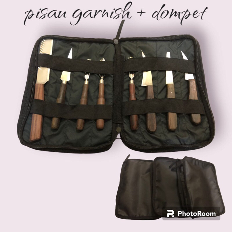 Jual Pisau Garnish Set Isi Dan Dompet Pisau Ukir Buah Dan Sayur