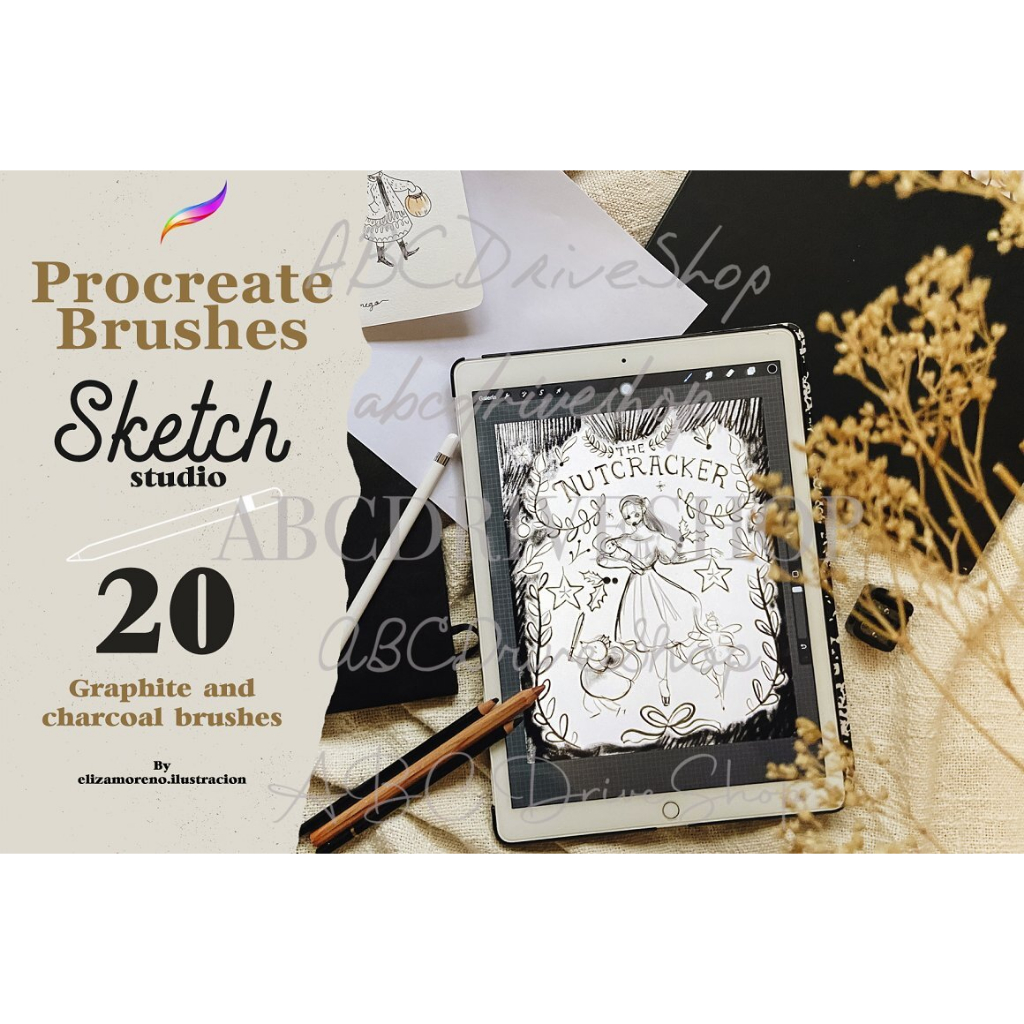 Jual Procreate Brush - Sketch Studio Brushes for Procreate | Shopee ...