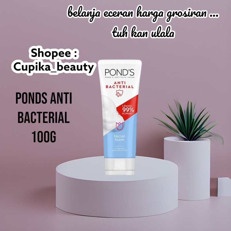 Jual Up Ponds Anti Bacterial 100g Ponds Anti Bacterial Facial Foam 100gr Shopee Indonesia 5390