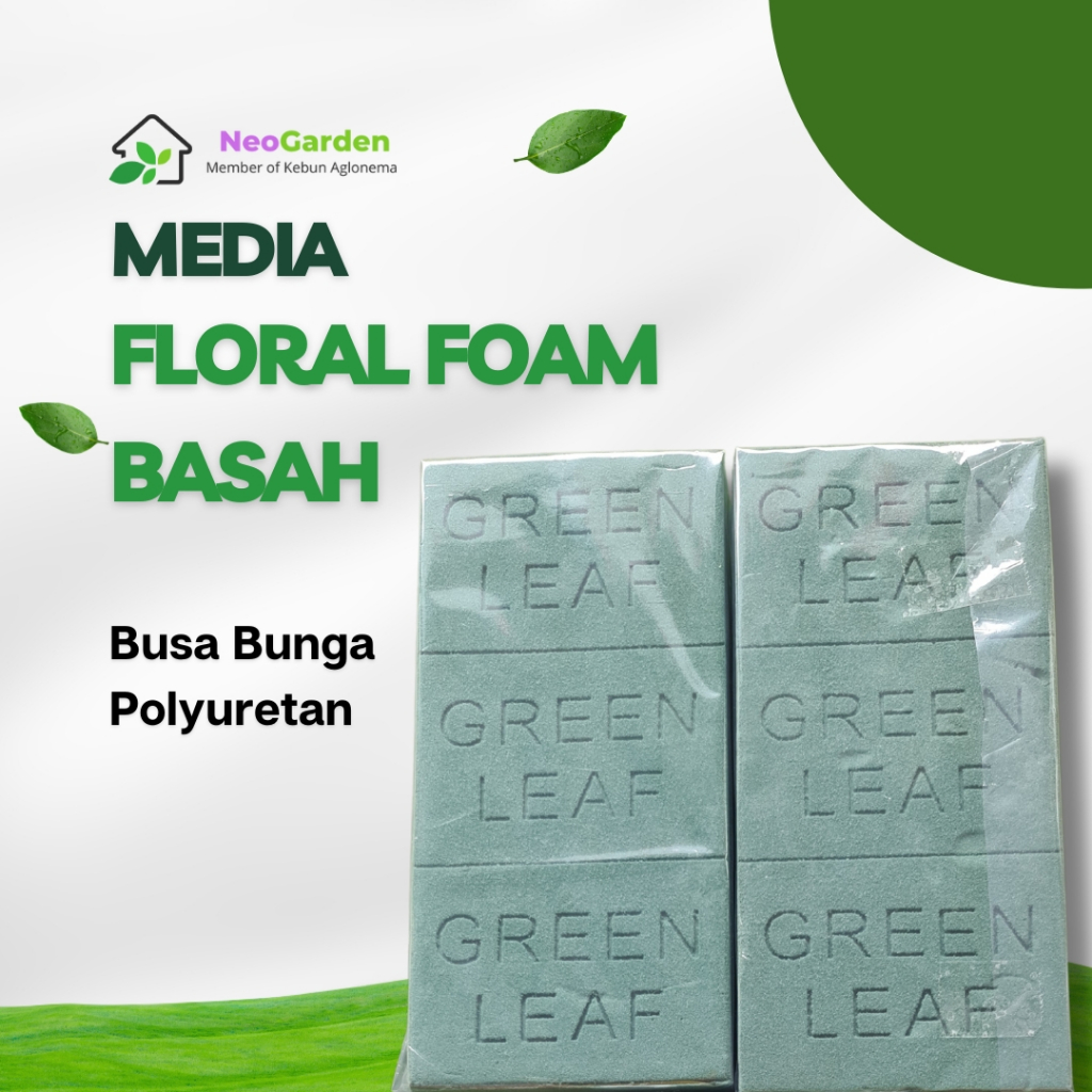 Jual Busa Tanaman Basah Wet Floral Foam Oasis basah Shopee Indonesia