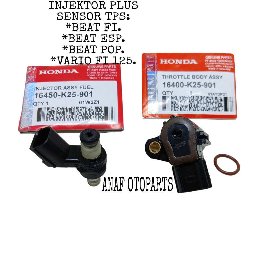 Jual PAKET 2 ITEM INJEKTOR INJECTOR+SENSOR TPS BEAT FI/BEAT ESP 2014 ...