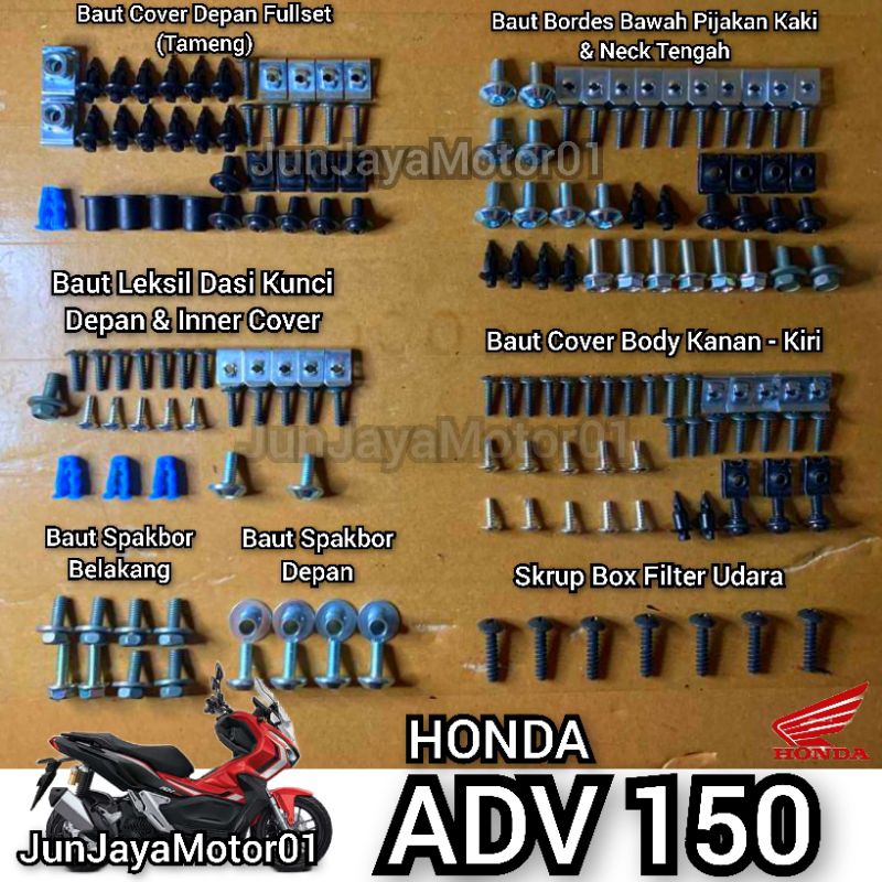 Jual Baut Lengkap Full Set Body Honda Adv Baut Lengkap Fullset Bodi