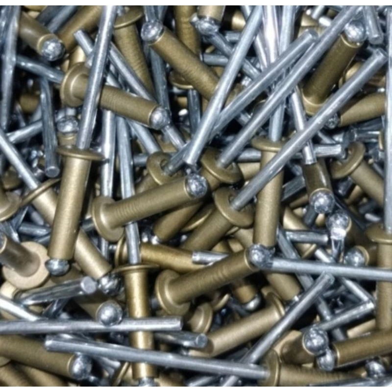 Jual Paku Rivet Rivetti Warna Hitam/Putih/Coklat 435 size 3.2mm x 9.5mm ...