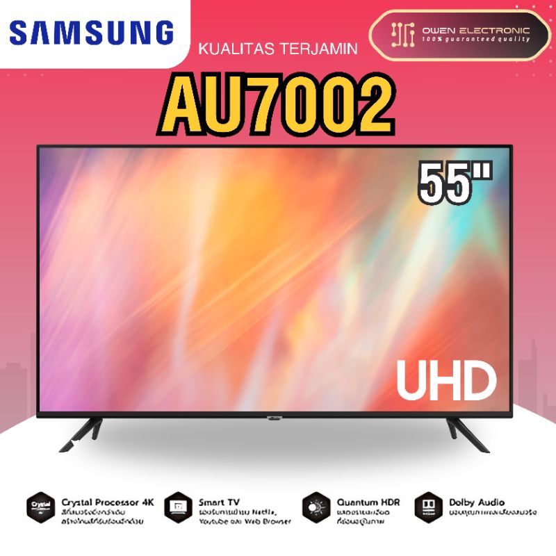 Jual SAMSUNG SMART TV UHD 4K UA55AU7002/ 55AU7002 / AU7002 55 INCH ...