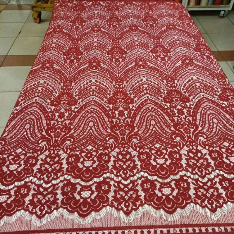 Jual Bahan Kain Brokat Semi Francis Premium Import Harga Per Panel ...