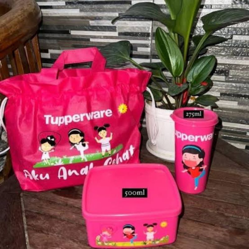Jual Tupperware aku anak sehat kids lunch set | Shopee Indonesia