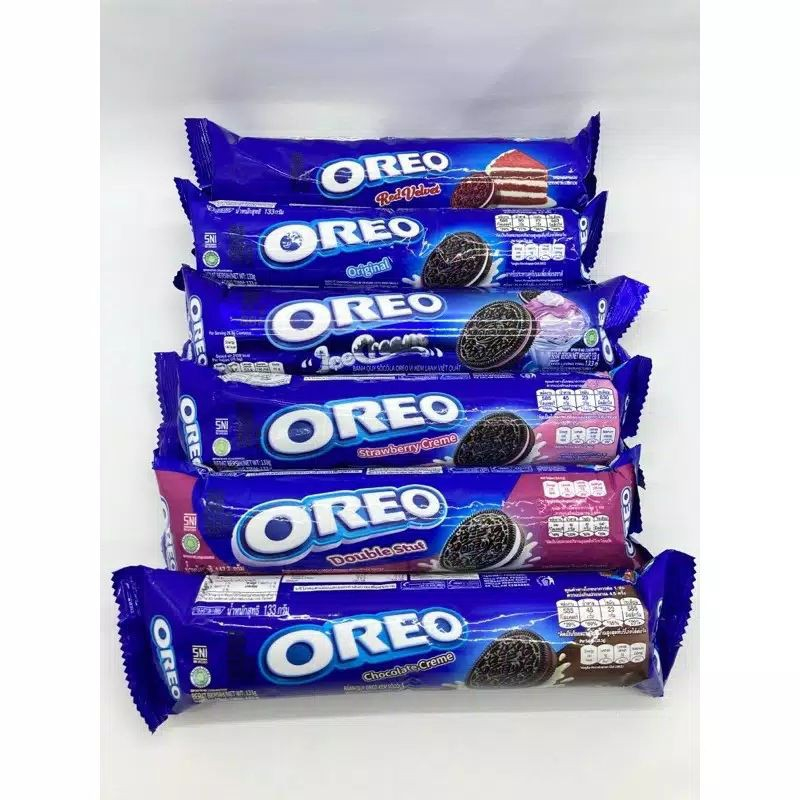 Jual Biskuit Oreo All Variant Semua Rasa Coklat Vanila Strawberry Ice