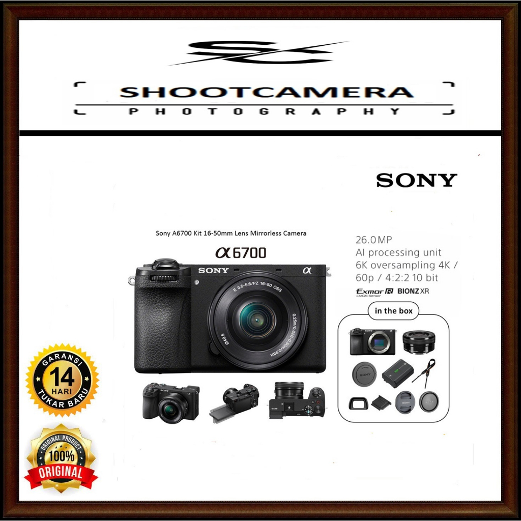 Jual CAMERA SONY A6700 16-50MM KIT MIRRORLESS - SONY A6700 16-50MM KIT ...
